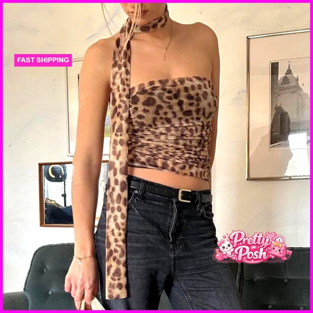 Polyester Elastane Blend Strapless Ruched Mesh Tu… - image 2